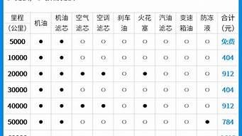 朗逸汽车保养周期表_朗逸汽车保养周期表图